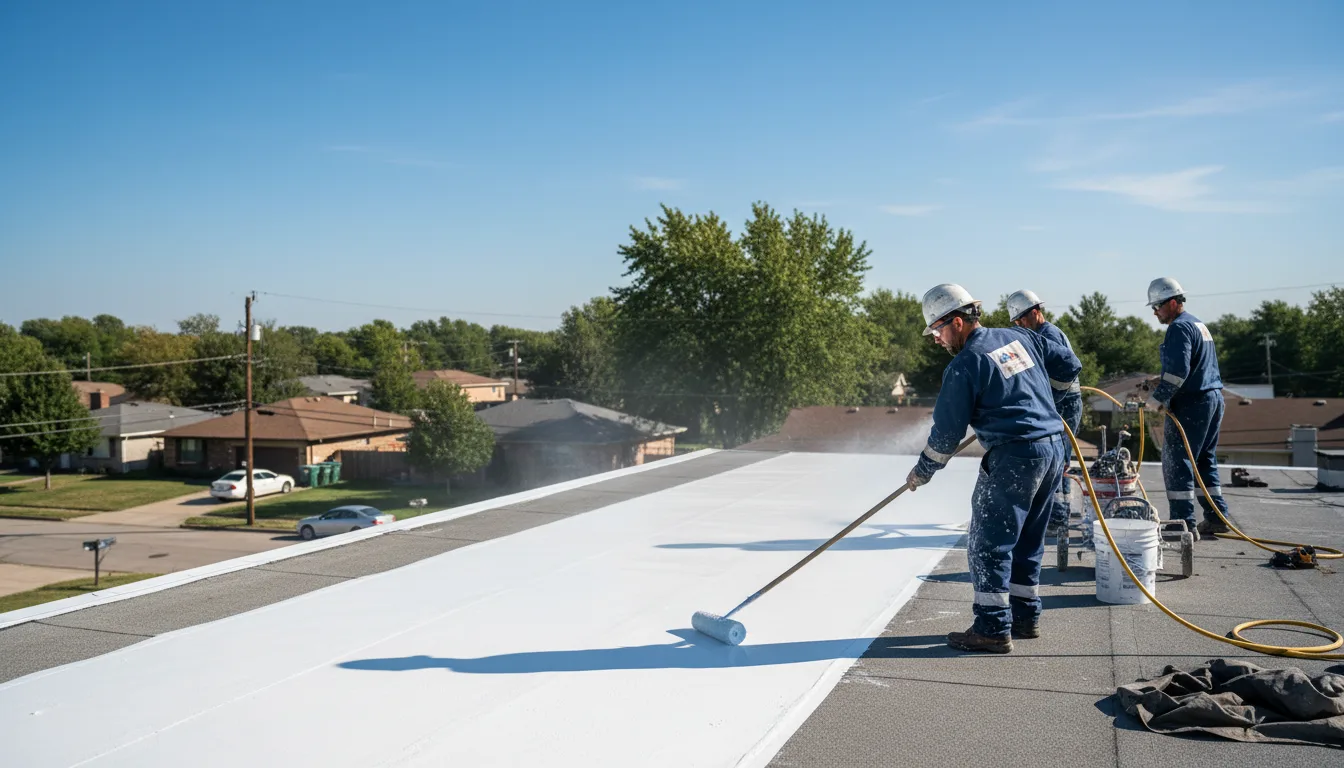 Commercial roof coating in Fedscreek, KY near me